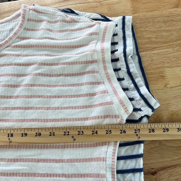 T by Talbots Striped Short Sleeve Shirts Casual Top White Plus Size 3X *Lot of 2 - Picture 14 of 14